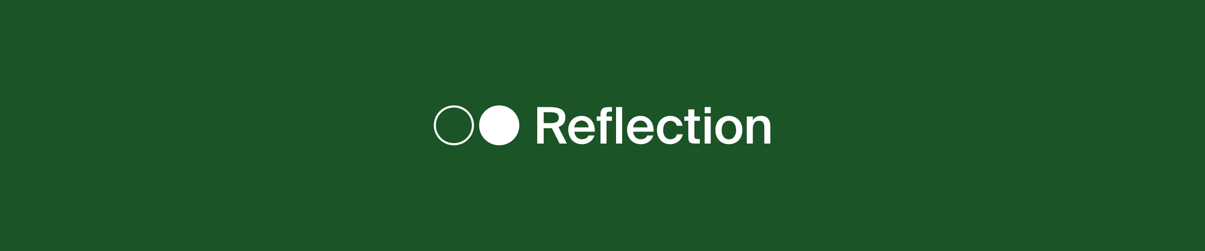 Reflection banner