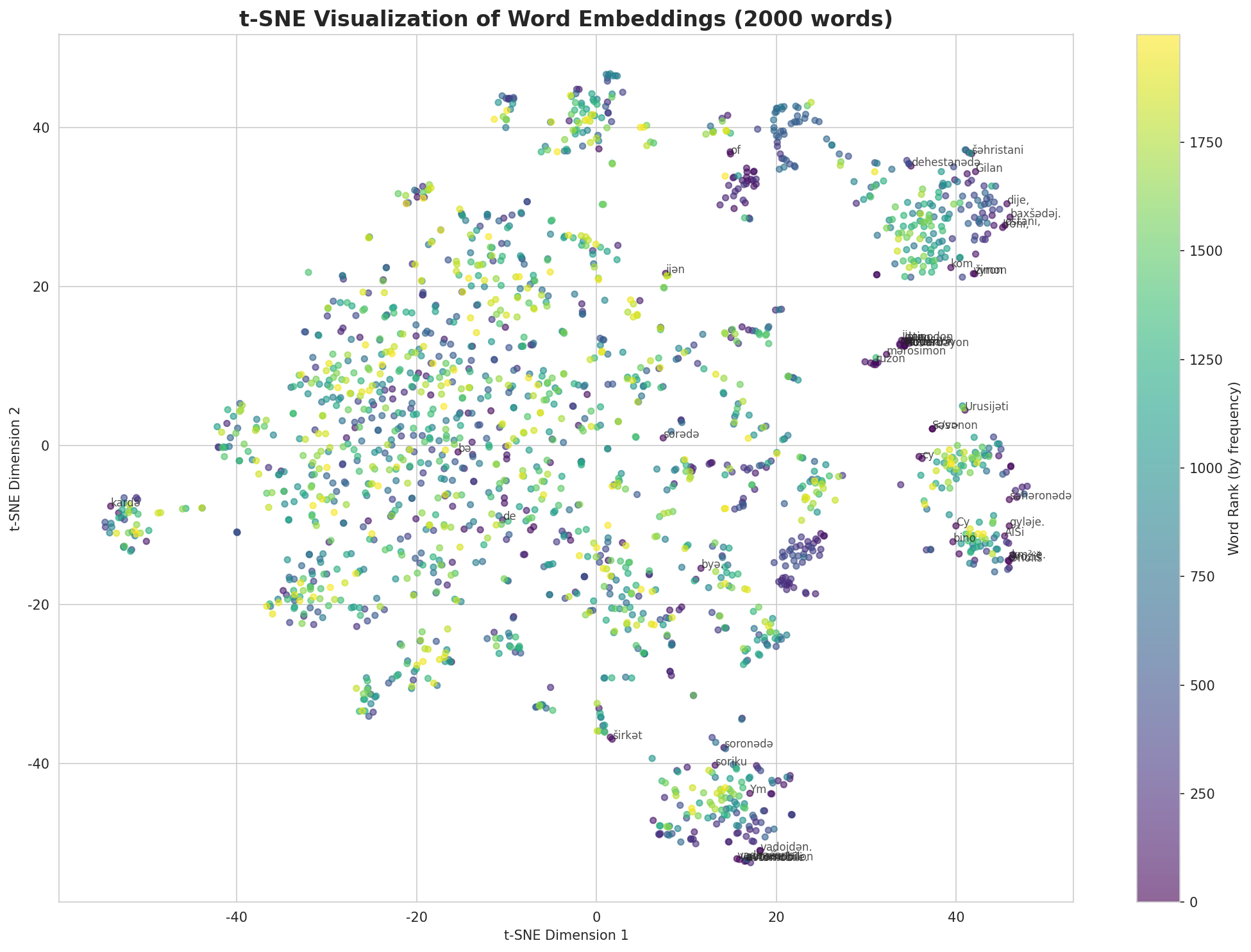 t-SNE Words